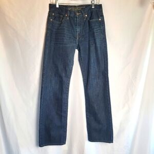 American Eagle Men's Darkwash Original Straight Jeans Size 30x32(see measure)